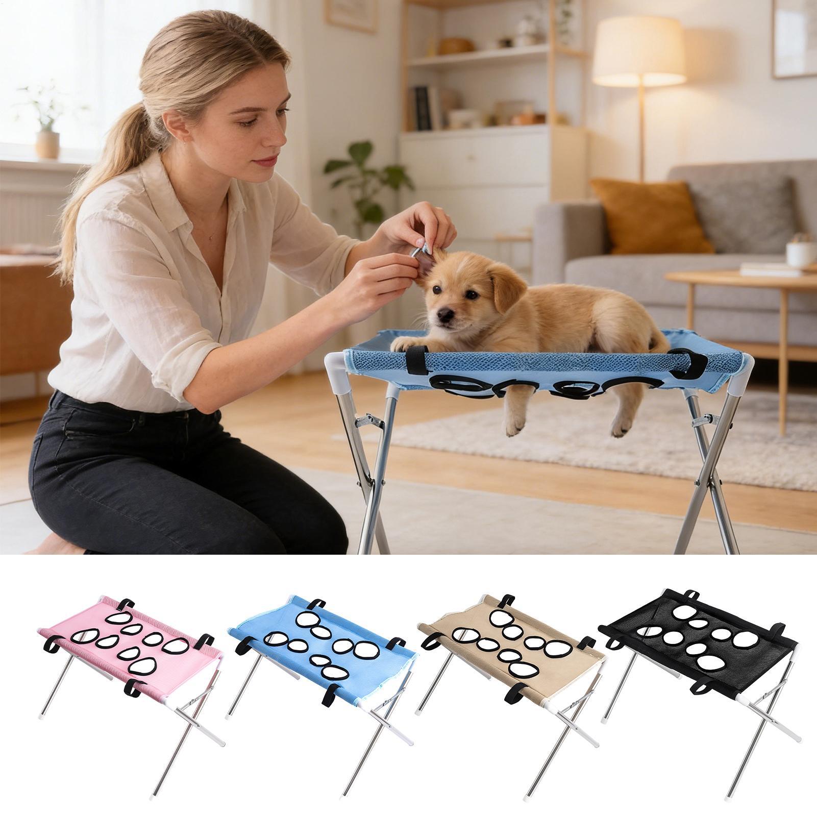 Pet Supplies Dog Food - Подставка-гамак для груминга животных, складная стойка