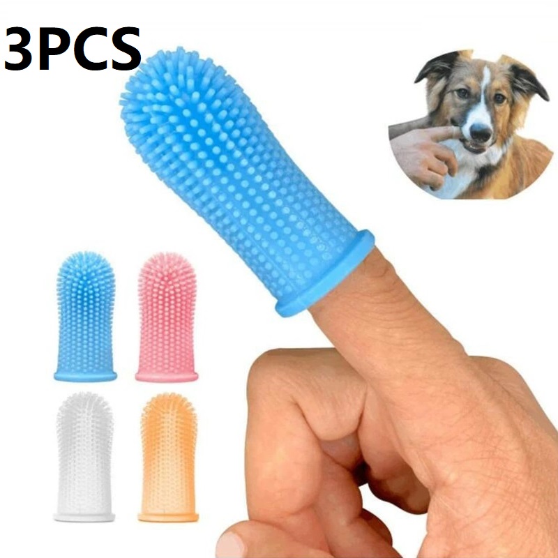 Dog Muzzle Silicone - 3 шт., зубная щетка для чистки