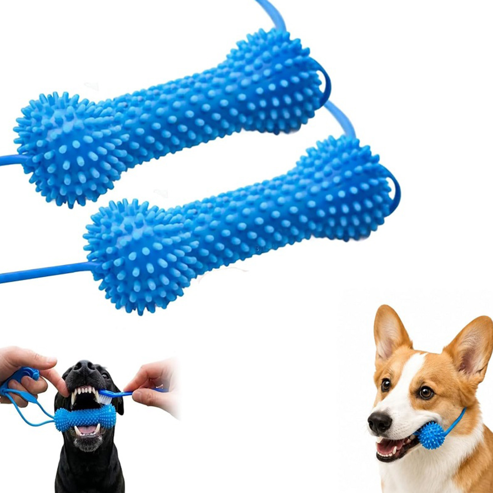 Pet Dental Chew Toy - ПВХ-пропилен для чистки зубов собак двойного