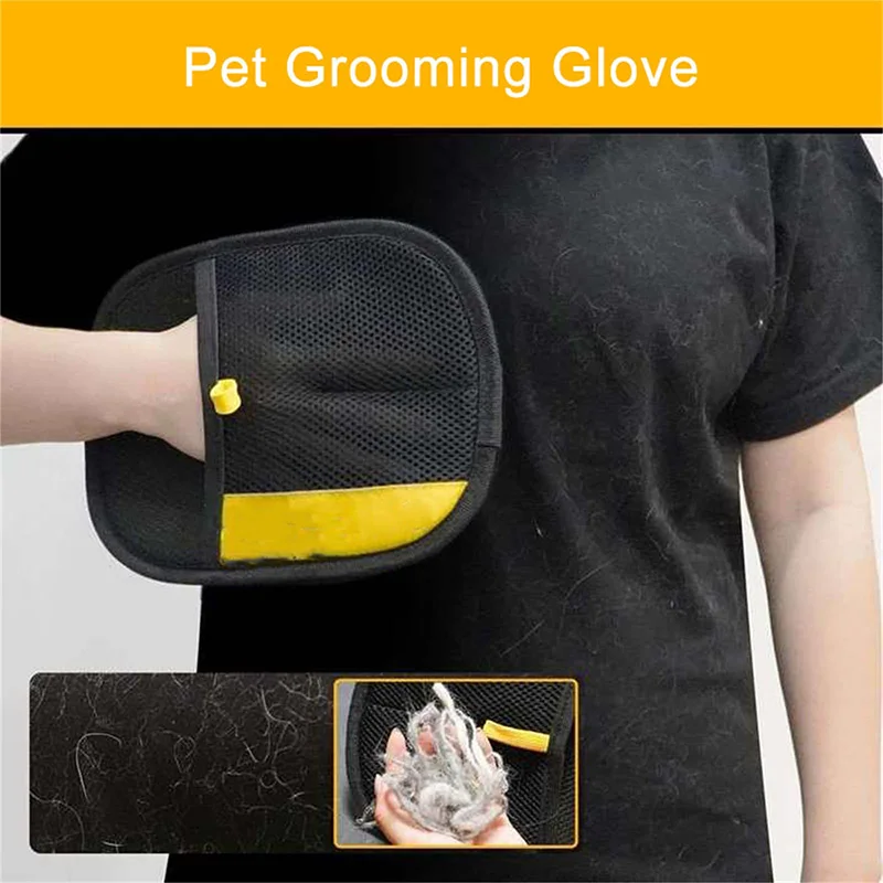Pet Grooming Glove - Перчатки для удаления шерсти домашних животных:
