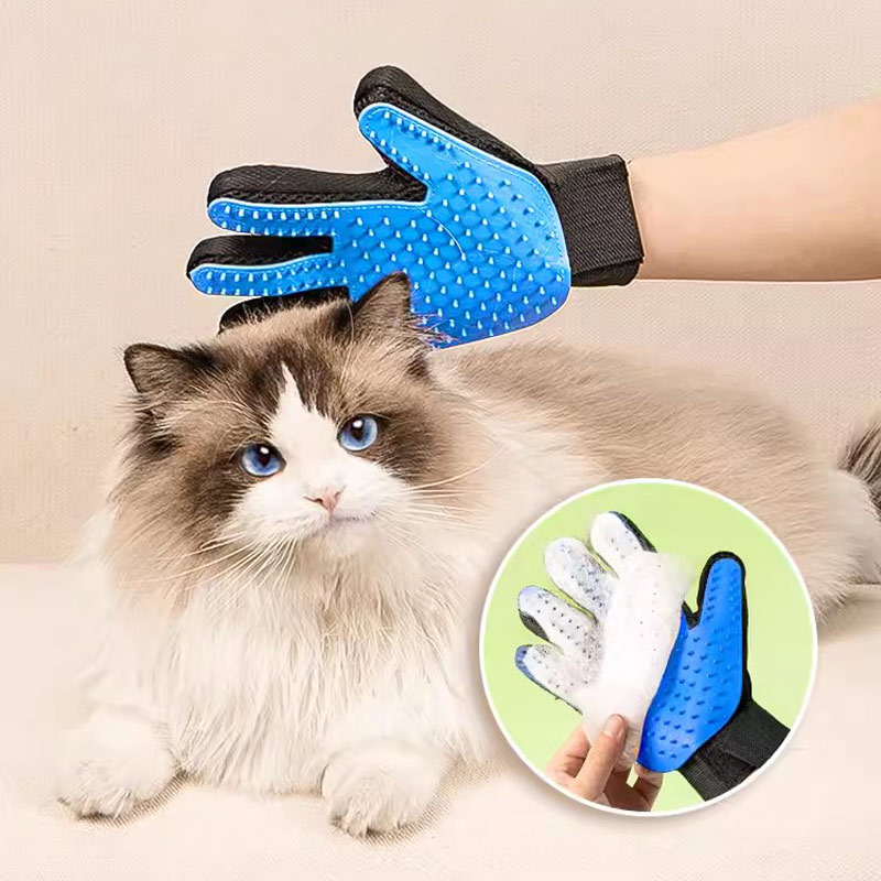 Pet Grooming Glove - Перчатки для удаления шерсти домашних животных,