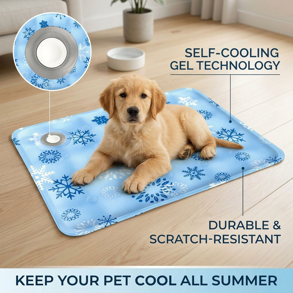Dog Cooling Mat - Летний охлаждающий коврик для животных, ледяной