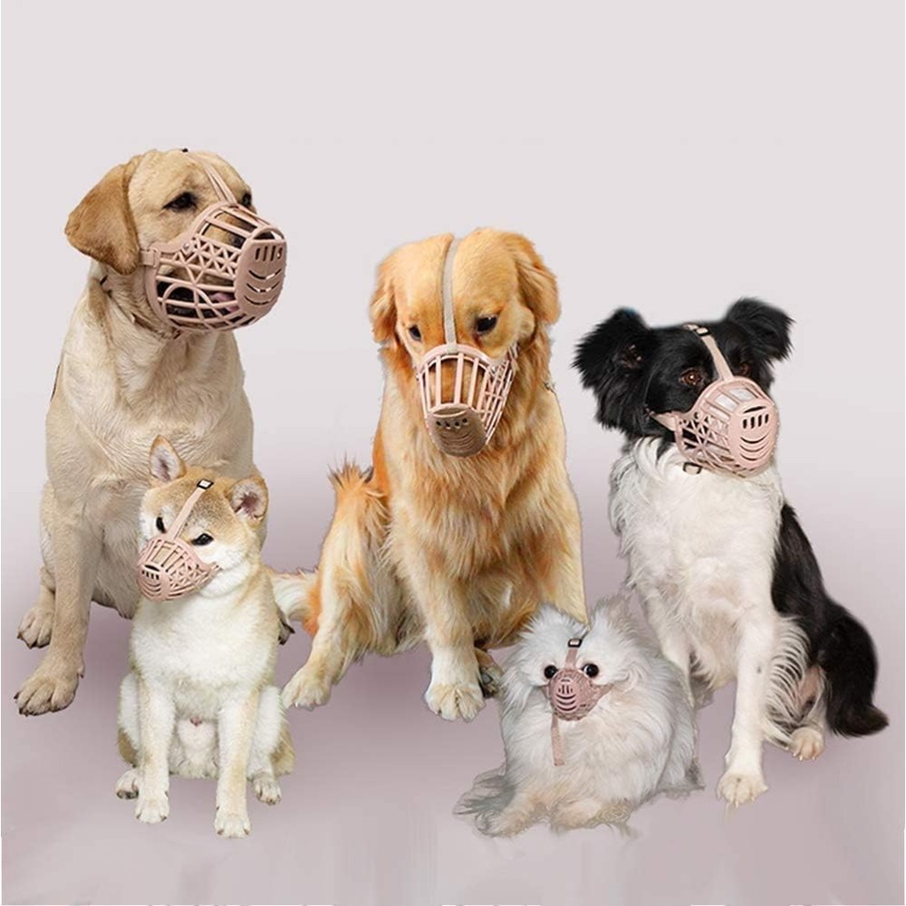 Dog Muzzle Silicone - Мягкость, пластиковая намордник для собак, регулируемая