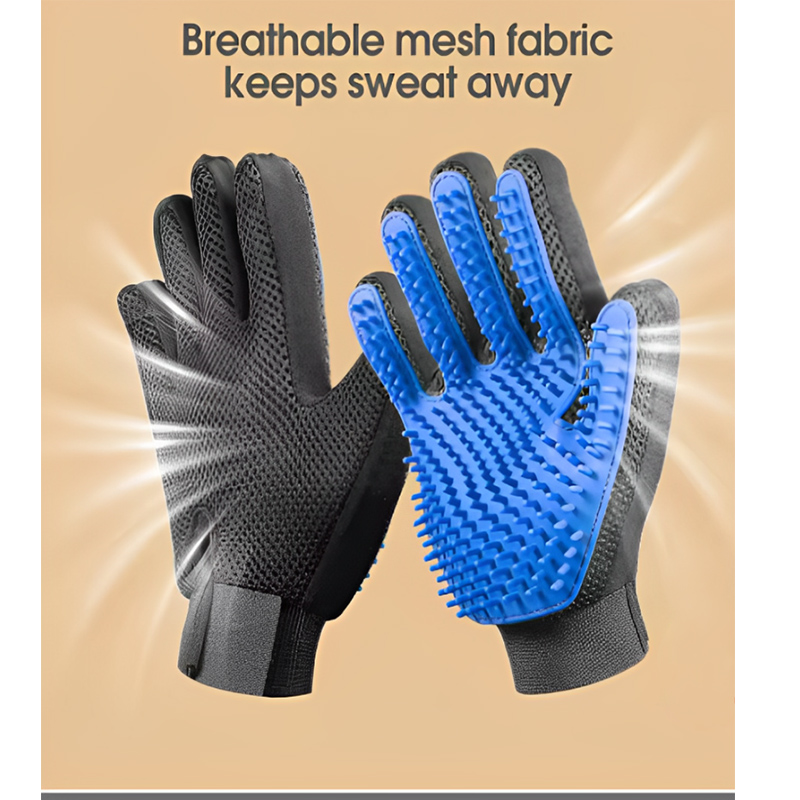 Перчатка-щетка для удаления ше – обзор и цена Pet Grooming Glove