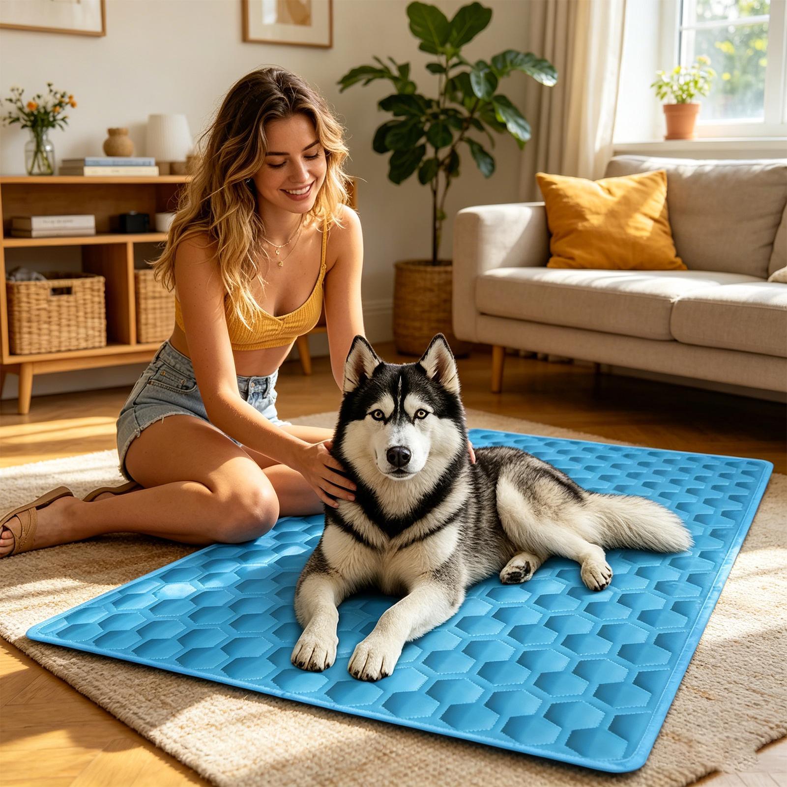 Летний охлаждающий коврик для  – обзор и цена Dog Cooling Mat