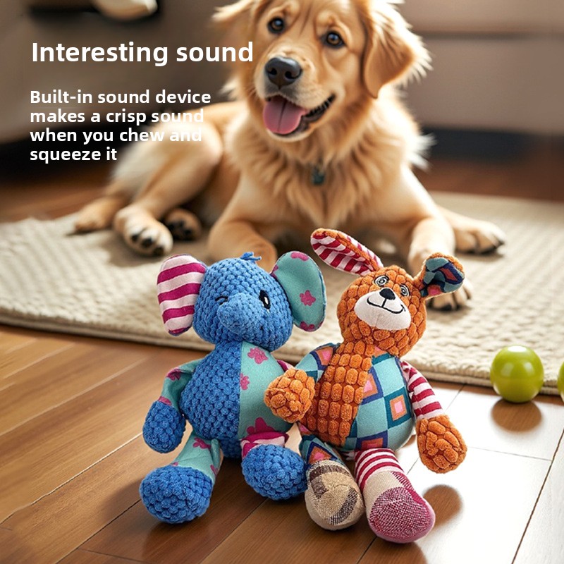 Мультяшная красочная плюшевая  – обзор и цена Pet Dental Chew Toy