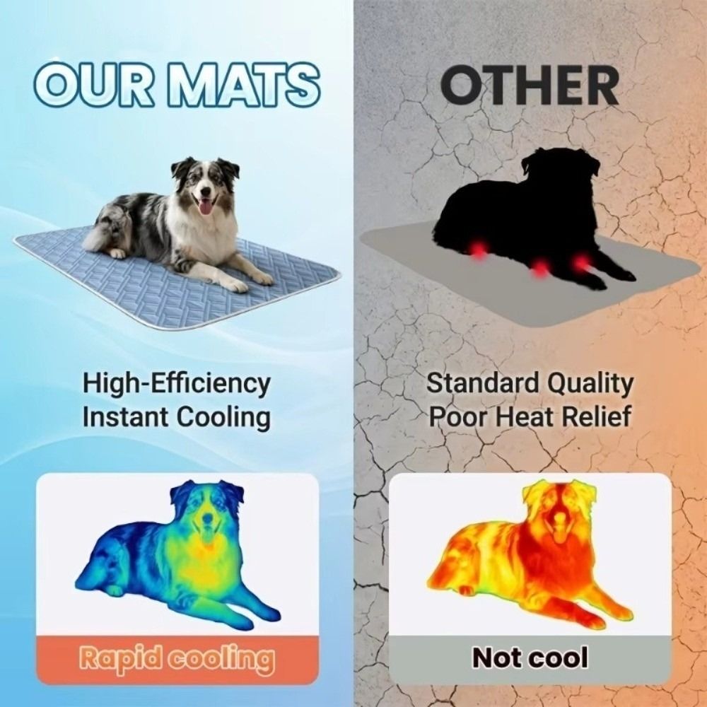 Новый летний охлаждающий коври – обзор и цена Dog Cooling Mat