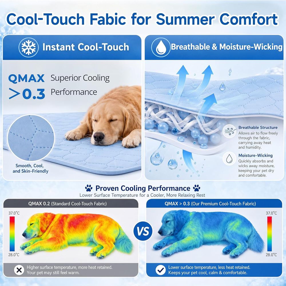 Охлаждающий коврик для маленьк – обзор и цена Dog Cooling Mat