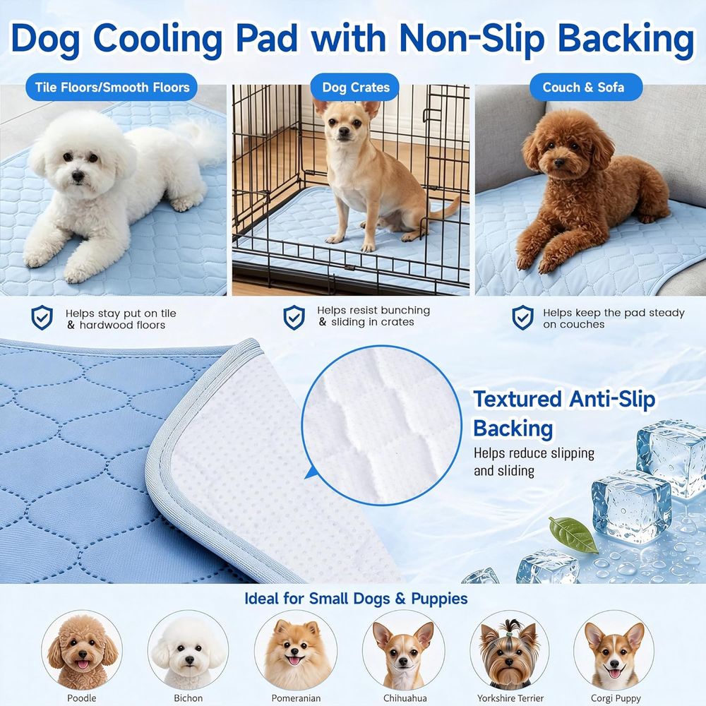 Охлаждающий коврик для маленьк – обзор и цена Dog Cooling Mat