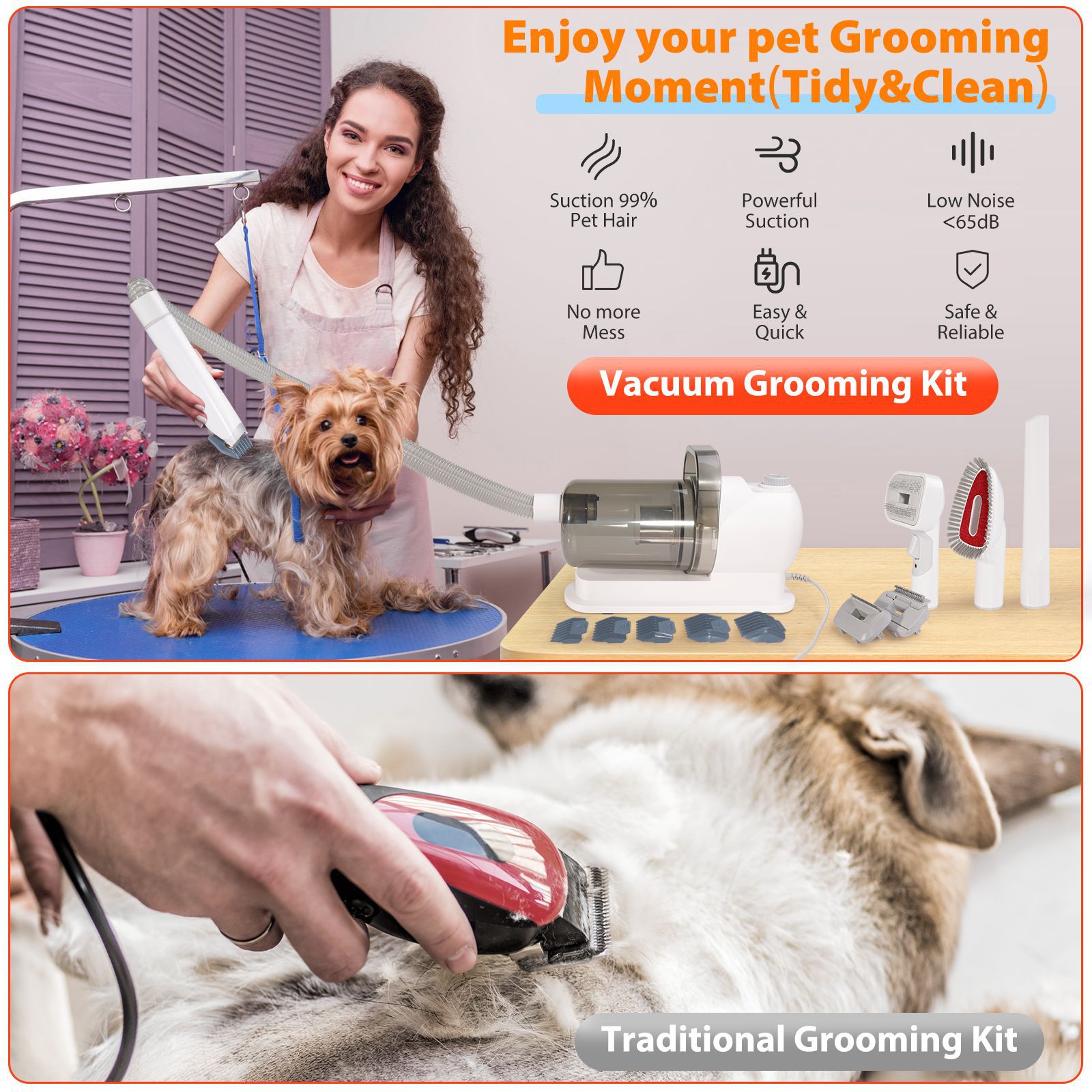 6 в 1, вакуумный набор для ухо – обзор и цена Dog Grooming Clippers