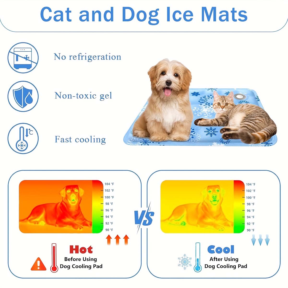 Летний охлаждающий коврик для  – обзор и цена Dog Cooling Mat