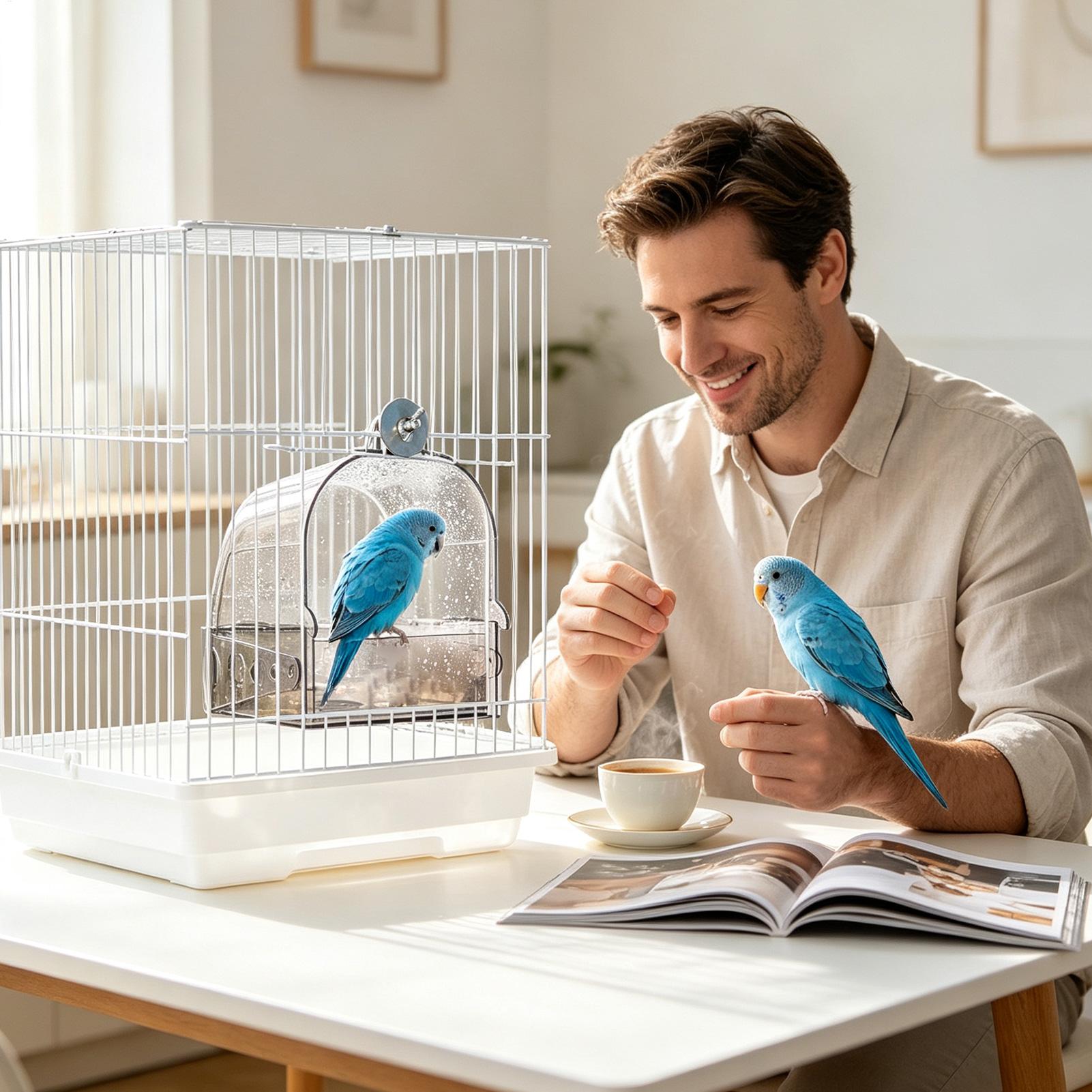 Ванночка для птиц для клетки,  – обзор и цена Bird Cage Parrot